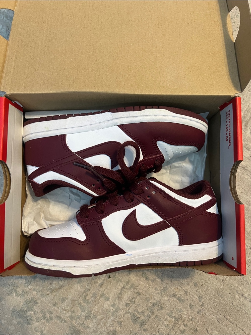 Nike Dunk Low kids sz 12C